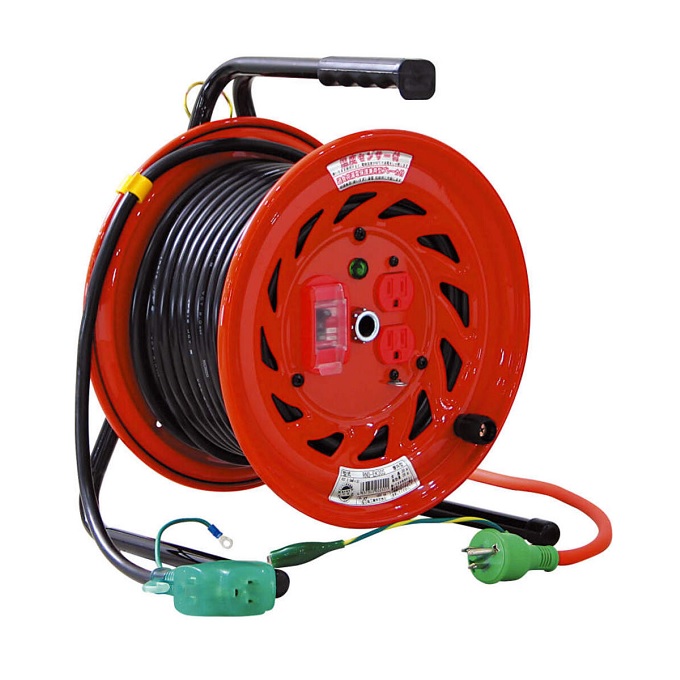 日動工業 電工ドラム びっくリール RND-EK30S 100V 過負荷漏電保護兼用ブレーカー付 《延長コード型リール》