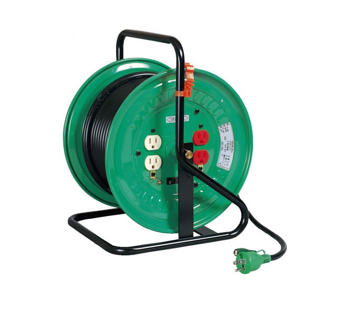 日動工業 100V トランスリール TRU-220 昇圧専用 20m 《トランス》
