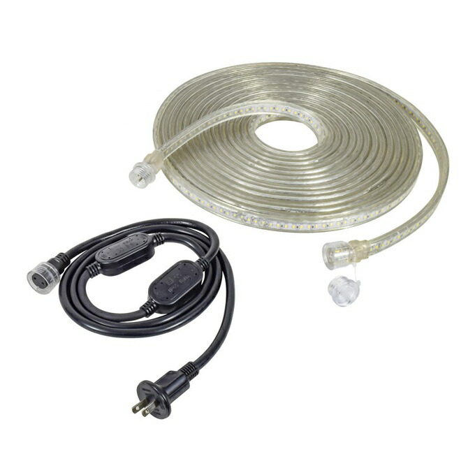 【直送品】 【期間限定特価】 【10本】 日動工業 LEDコネクトライン 蓄光タイプ LECN-R10LA-LW (10323) 両面発光 10m