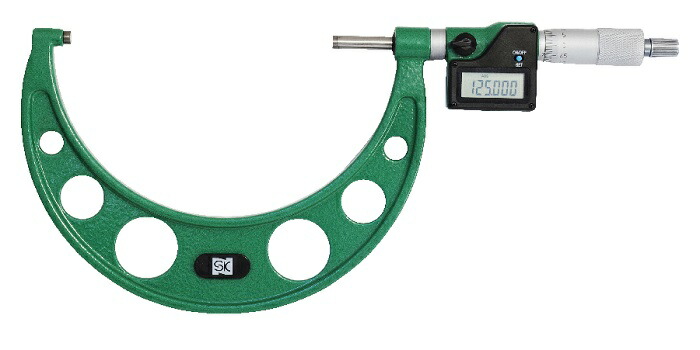 【ポイント10倍】新潟精機 デジタル外側マイクロメータ QEM133-150 (152348)