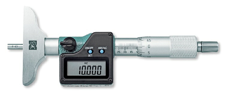 【ポイント5倍】新潟精機 デジタルデプスマイクロメータ QEM293-25FA (152377)