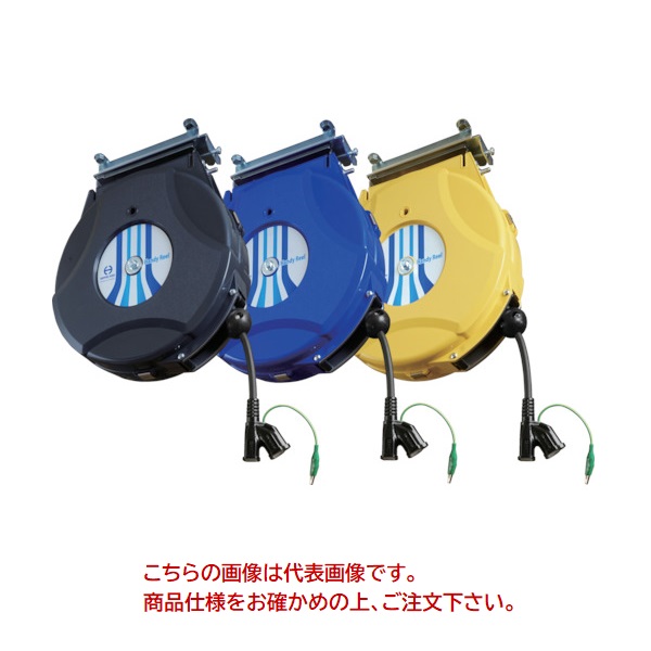 【ポイント5倍】日平機器 コンセントリール AC125V-8A 2SQX10m 黒 HEP-810C-BG