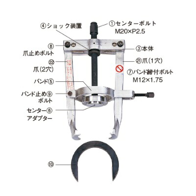 【尖んがり10倍】【直送品】 日平計器 ホイルベアリングプーラー HWB-250
