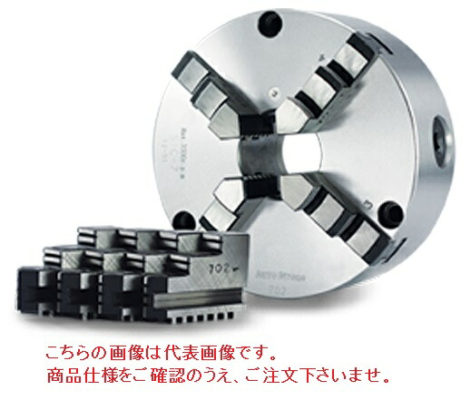 【ポイント5倍】【直送品】 億川鉄工所 4爪スクロールチャック SIC-12 【大型】