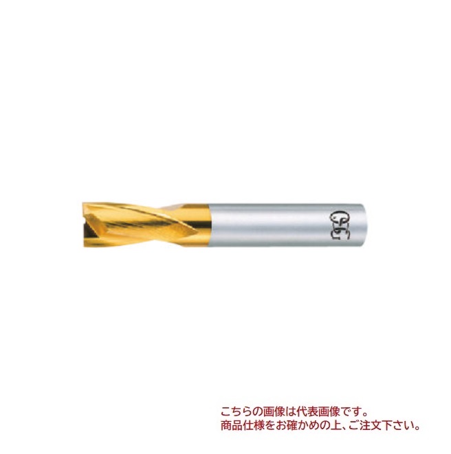 【尖んがり5倍】オーエスジー(OSG) TiN上塗り ハイスエンドミル 2刃 足懸かり溝用 EX-TIN-EKD OH1 14 (81574)