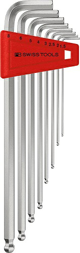 【ポイント10倍】PBスイスツールズ ボール付ロング六角レンチセット 212.LH-8
