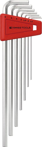 【ポイント5倍】PBスイスツールズ ホルダー付六角棒レンチセット ロング 211.H-6CN