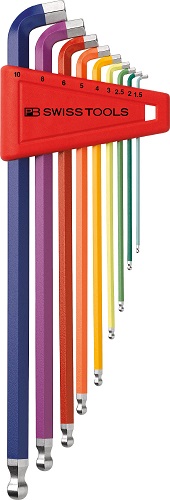 【ポイント10倍】PBスイスツールズ レインボショートヘッド六角セット 2212.LH-10RB