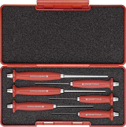 【ポイント5倍】PBスイスツールズ ハンドル付平行ピンポンチ BOXセット 758.SET