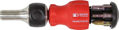 【ポイント10倍】PBスイスツールズ スタービ差替ラチェットドライバ六角セット 8453.R-30V01｜道具屋さん店
