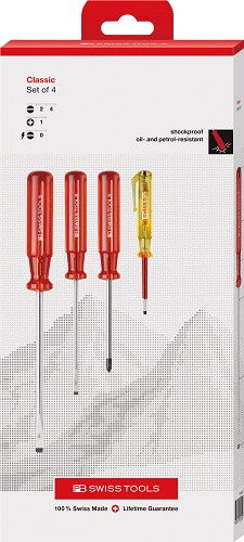 【ポイント5倍】PBスイスツールズ ドライバーセット 4本組(BOX) 1530.CBB|道具屋さん店