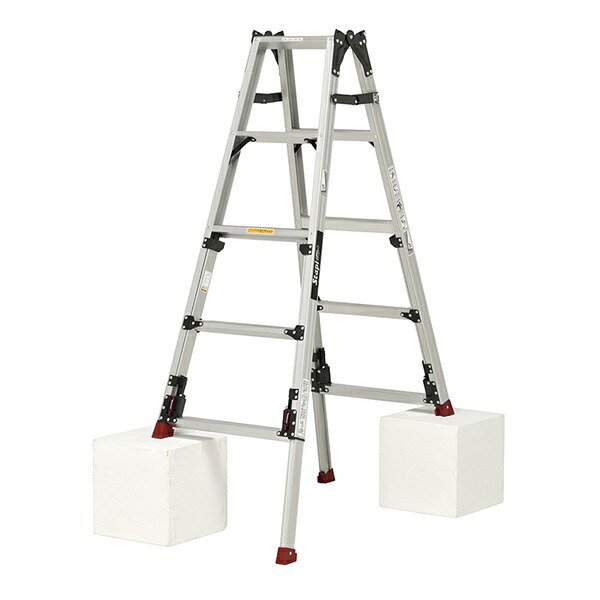 【直送品】 PiCa (ピカ) 四脚アジャスト式はしご兼用脚立 SCN-150LB ロングスライドタイプ 【大型】