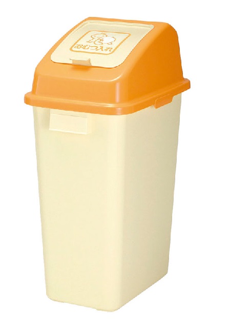 【尖んがり10倍】【直送品】 リッチェル お襁褓ペール 45(オレンジ色) (47733) ≪ゴミ入れもの≫