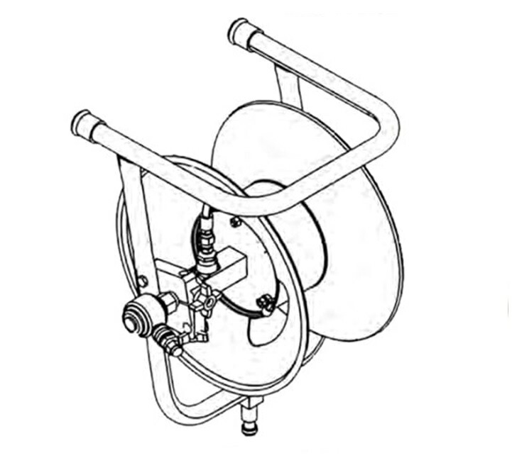 【ポイント5倍】【直送品】 RIDGID(リジッド) H-5 ミニ ホースリール ホースナシ F/KJ2200 62882