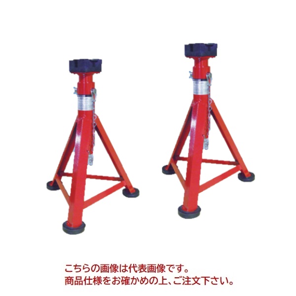 【ポイント5倍】【直送品】 リキマエダ リジッドラック アングル型・受けゴム/足ゴム付 2ton RD-200L-3G (2台1組) 【大型】｜道具屋さん店