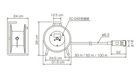 【直送品】 リオン 7Pマイク押しひろげる吊りひも EC-04E