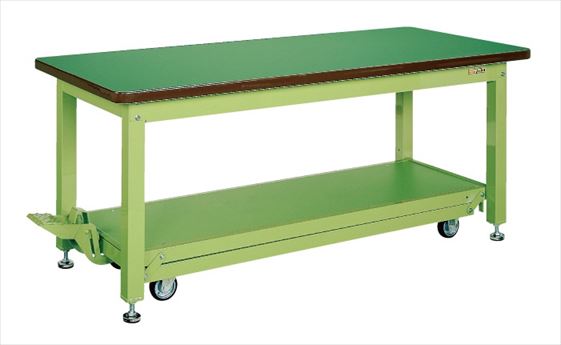 【ポイント10倍】【直送品】 サカエ 重量作業台KWCタイプ(ペダル昇降移動式) KWCF-189 (035803) 【大型】|道具屋さん店