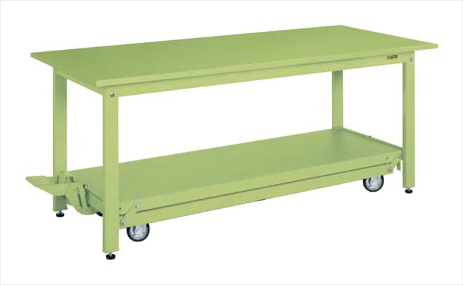 【直送品】 サカエ 軽量作業台KKタイプ(ペダル昇降移動式) KK-187S (035223) 【大型】|道具屋さん店