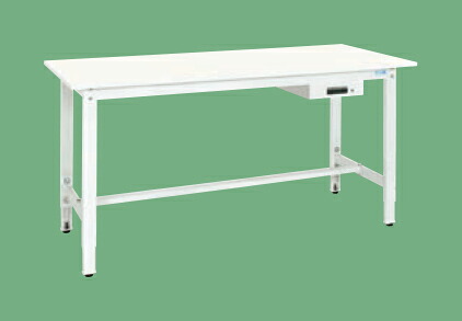 【ポイント5倍】【直送品】 サカエ 軽量高さ調整作業台(抗ウイルス天板・キャビネット1段付) TKK8-186AVPW (046214) 【大型】|道具屋さん店