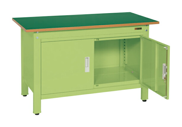【直送品】 サカエ 軽量一人用作業台扉付 CP-126DR (033225) 【大型】