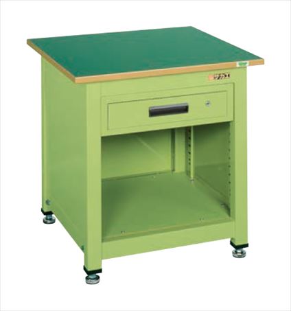 【尖んがり5倍】【直送品】 サカエ 一人用御役目台KT印字機(収納家具付) KT-111FEN (035613) 【大型】