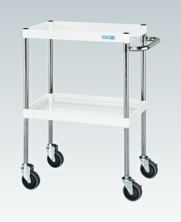 【直送品】 サカエ CSパールワゴン(中量タイプ・直進安定金具付) CSP-6082YSEW (323523) 【大型】