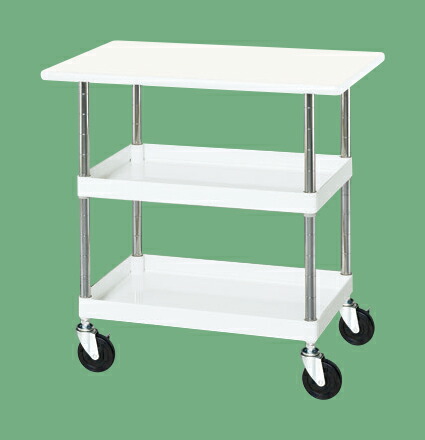 【ポイント10倍】【直送品】 サカエ CSパールワゴン(中量タイプ・天板付) CSP-9072VW (324643) 【大型】
