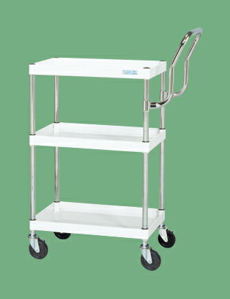 【直送品】 サカエ CSパールワゴン(中量・ハイタイプ取手) CSP-6083HTW (329024) 【大型】