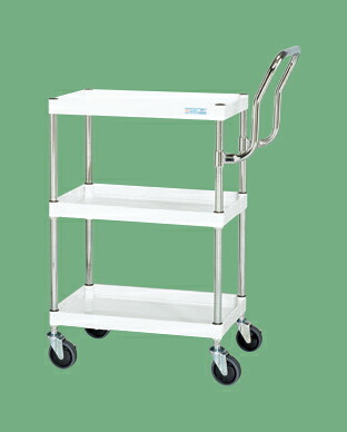 【ポイント10倍】【直送品】 サカエ CSパールワゴン(中量・ハイタイプ取手) CSP-6073HTSEW (329522) 【大型】