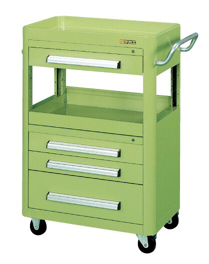 【直送品】 サカエ エースワゴン(天板皿型) A-17A (020967) 【大型】|道具屋さん店