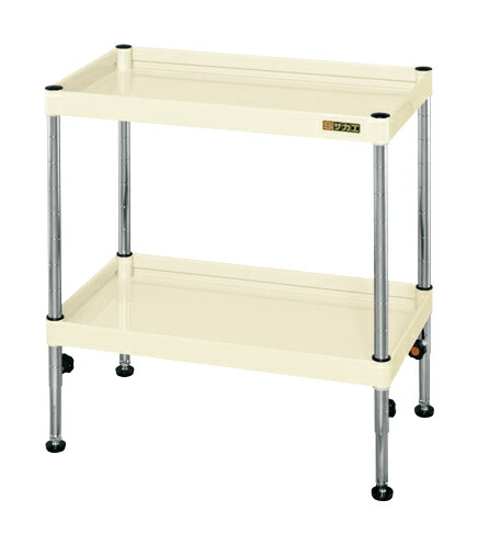 【ポイント5倍】【直送品】 サカエ CSパールワゴン(高さ調整・固定タイプ) TCSPN-7572I (327111) 【大型】