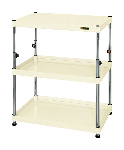 【ポイント5倍】【直送品】 サカエ CSパールワゴン(高さ調整・固定タイプ) TCSPN-7583I (327112) 【大型】
