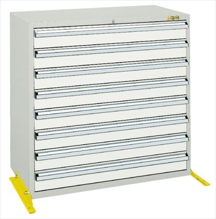 【ポイント5倍】【直送品】 サカエ 工具管理ユニットKU型(引出し8段タイプ) KU-8D1GY (143598) 【大型】|道具屋さん店