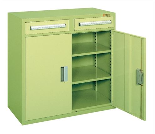【ポイント10倍】【直送品】 サカエ 工具管理ユニットKU型(2列1段引出し+ロッカータイプ) KU-94B (143613) 【大型】|道具屋さん店