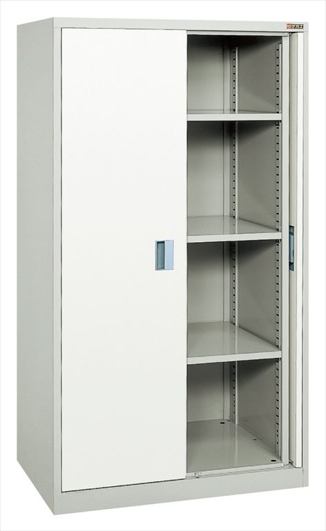 【直送品】 サカエ 前扉横収納保管庫 KU-K90A2GY (143661) 【大型】