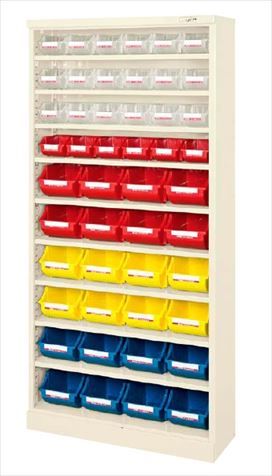 【直送品】 サカエ コンテナラックケース(パーツボックス付) SCR-18GI (144752) 【大型】|道具屋さん店