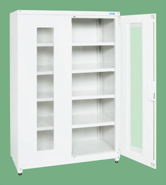 【ポイント5倍】【直送品】 サカエ 保管システム(両開扉透明窓付タイプ) PNH-1264AW (143526) 【大型】