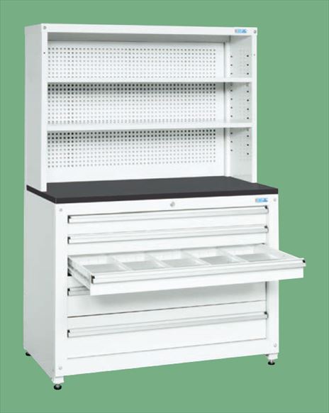 【直送品】 サカエ 保管システム(ワーキングシステム作業台タイプ) PNH-C12KPDW (250644) 【大型】｜道具屋さん店