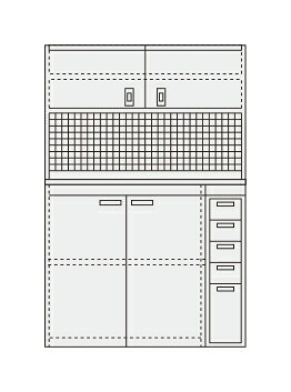 【直送品】 サカエ ピットイン PN-H24PDW (251756) 【大型】