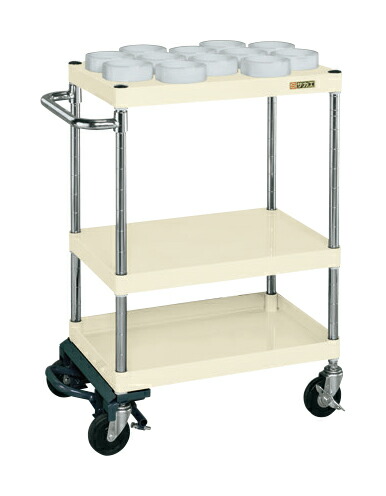 【尖んがり5倍】【直送品】 サカエ ツーリング手押し車(パールワゴンタイプ・フットブレーキ付) CSP-S21RBRAI (117021) 【大型】 花・ガーデン・DIY-電動工具本体