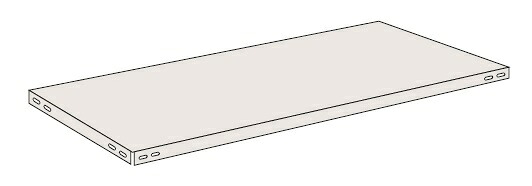 【ポイント5倍】【直送品】 サカエ 軽量開放型棚ボルトレスオプション棚板セット K-93G (681101) 【送料別】