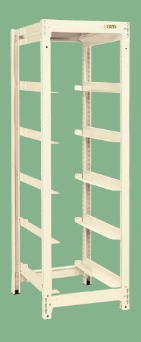 【ポイント5倍】【直送品】 サカエ コンテナラックケース(単体・5段タイプ) CR-30N (140533) 【大型】