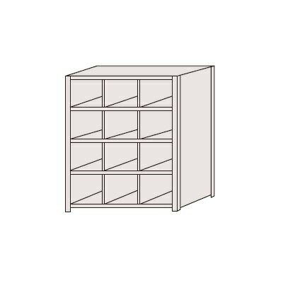 【ポイント5倍】【直送品】 サカエ 区分棚 NCAM710-304 (184100) 【特大・送料別】