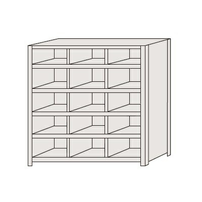 【ポイント10倍】【直送品】 サカエ 区分棚 NCAM711-305 (184103) 【特大・送料別】