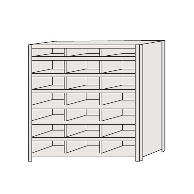 【ポイント10倍】【直送品】 サカエ 区分棚 NCAM711-307 (184107) 【特大・送料別】|道具屋さん店