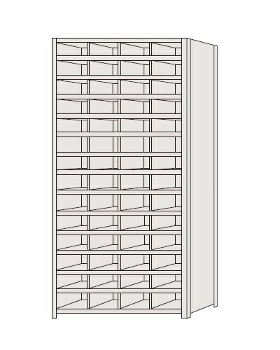 【ポイント10倍】【直送品】 サカエ 区分棚 NCAM110-414 (184142) 【特大・送料別】 66,550円
