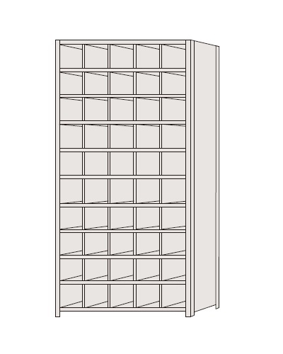 【直送品】 サカエ 区分棚 NCAM110-510 (184148) 【特大・送料別】