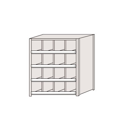 【ポイント10倍】【直送品】 サカエ 区分棚 NCCM710-404 (184162) 【特大・送料別】
