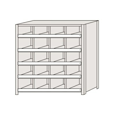 【ポイント10倍】【直送品】 サカエ 区分棚 NCCM711-405 (184165) 【特大・送料別】
