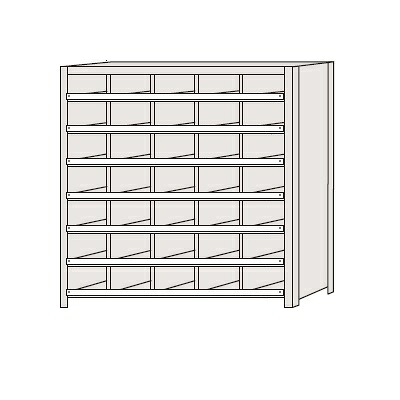 【直送品】 サカエ 区分棚 NCCM710-507 (184176) 【特大・送料別】